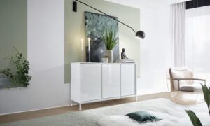 Madia 3 ante bianco lucido